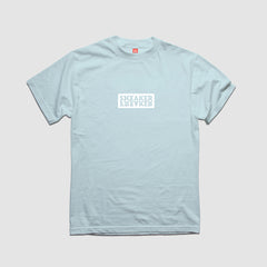 Box Logo: White on Aqua